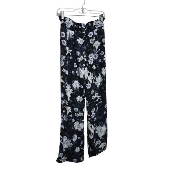Who What Wear Womens Floral Wide Leg Pants 4 Whimsigoth Boho Cottagecore Spring - Picture 3 of 9